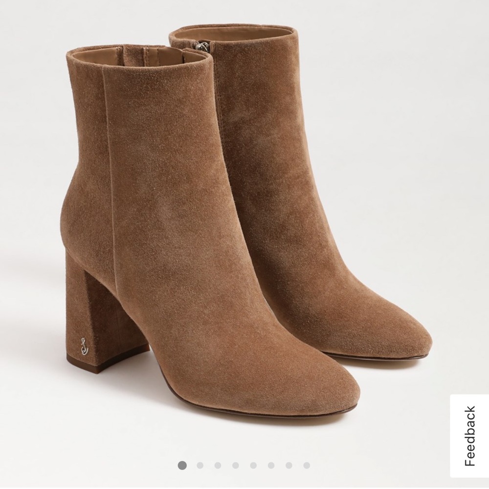 Sam Edelman Tan Suede Heeled Boots